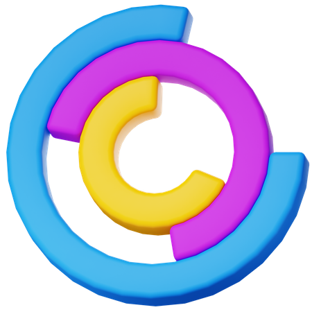 Donut Chart  3D Icon