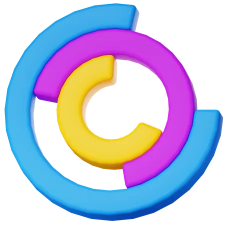 Donut Chart  3D Icon