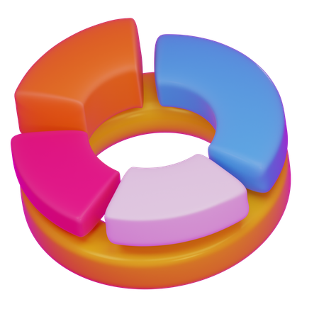 Donut Chart  3D Icon