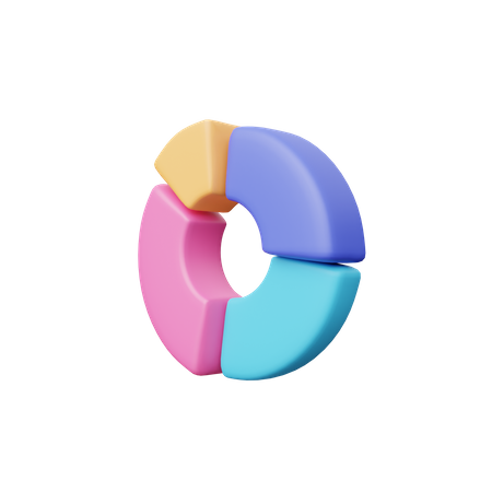 Donut Chart  3D Icon