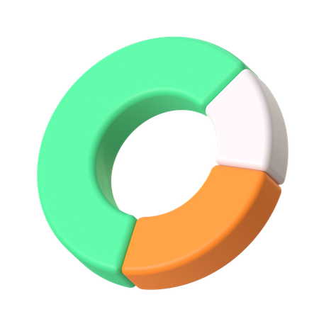 Donut Chart  3D Icon