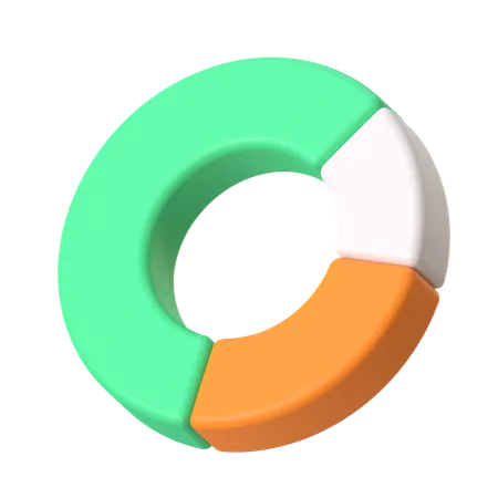 Donut Chart  3D Icon