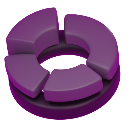 Donut Chart  3D Icon