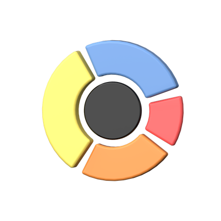 Donut Chart  3D Icon