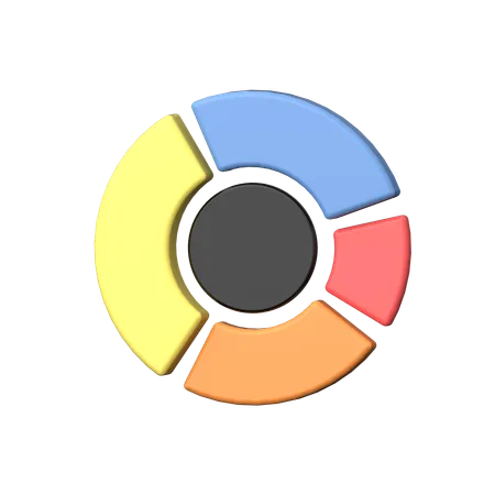 Donut Chart  3D Icon