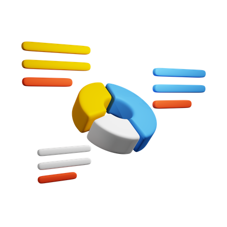 Donut Chart  3D Icon