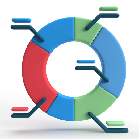 Donut Chart  3D Icon