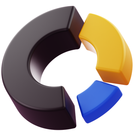 Donut Chart  3D Icon