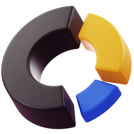 Donut Chart  3D Icon