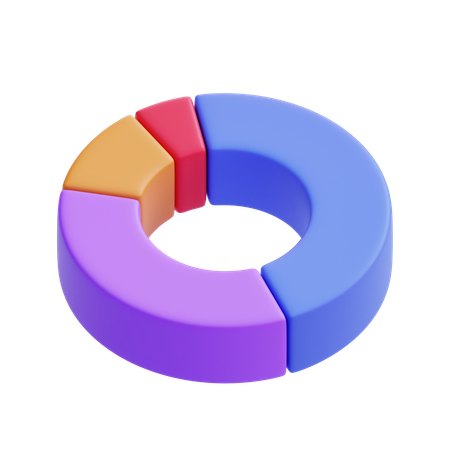 Donut Chart  3D Icon