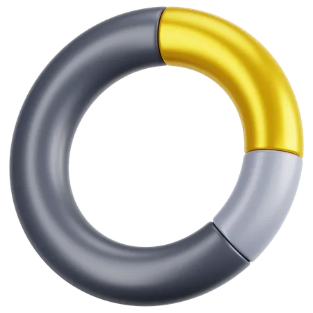 Donut Chart  3D Icon