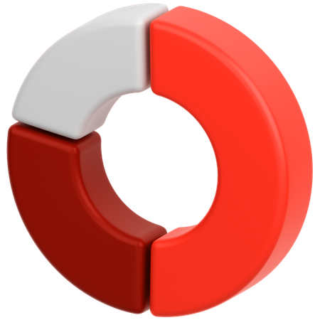 Donut Chart  3D Icon