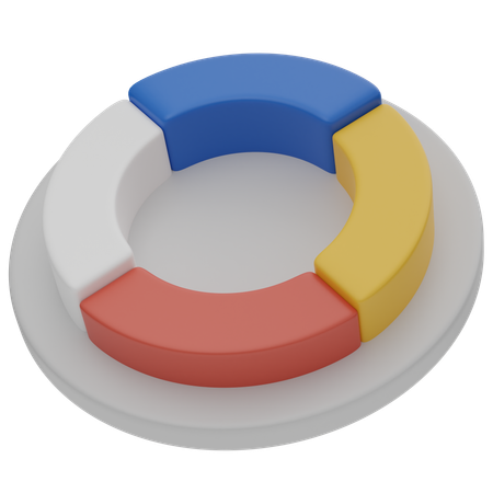 Donut Chart  3D Icon