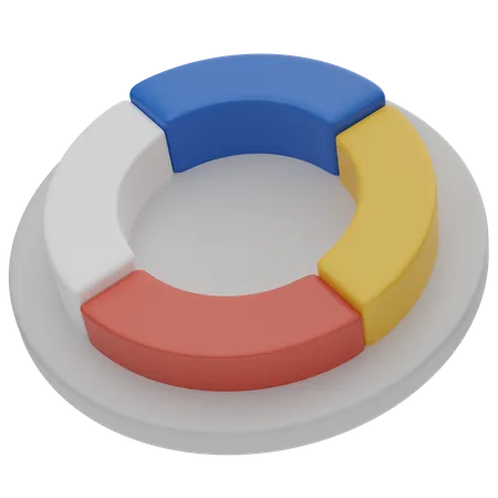 Donut Chart  3D Icon