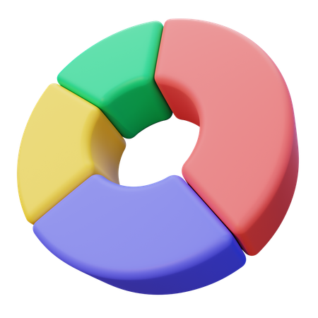 Donut Chart  3D Icon