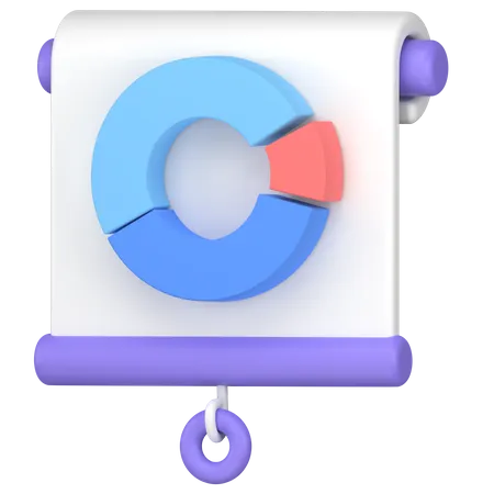 Donut Chart  3D Icon