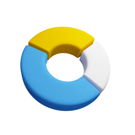 Donut Chart  3D Icon