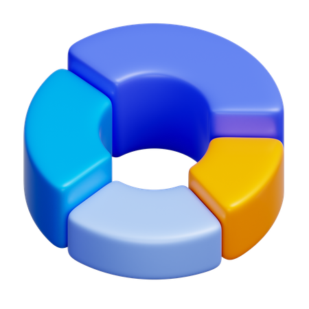 Donut Chart  3D Icon