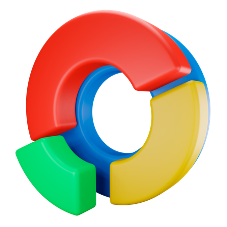 Donut Chart  3D Icon