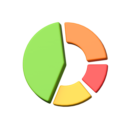 Donut Chart  3D Icon