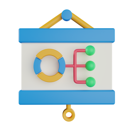 Donut Chart 3D Icon