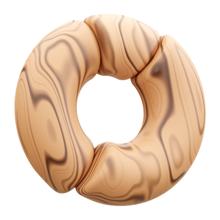 Donut Chart Shape  3D Icon