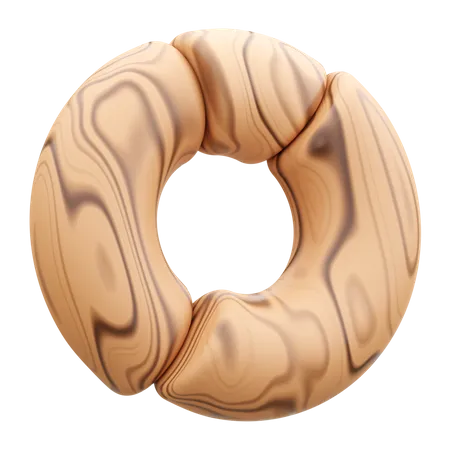 Donut Chart Shape  3D Icon