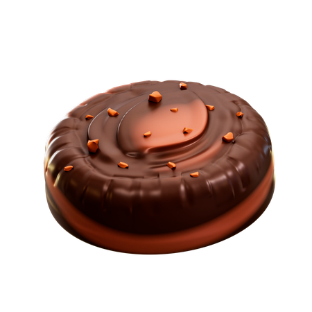 Donut Choco  3D Illustration