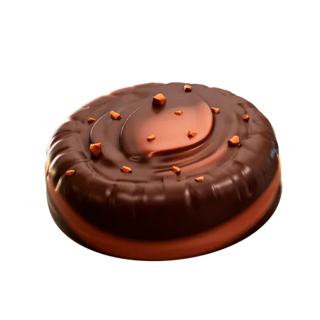 Donut Choco  3D Illustration