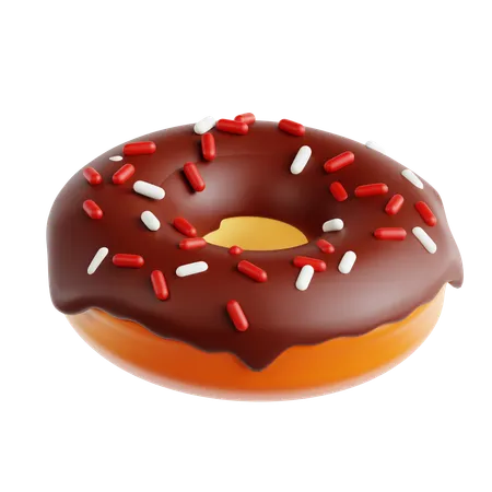 Donut Chocolate  3D Icon