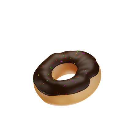 Donut Chocolate  3D Icon