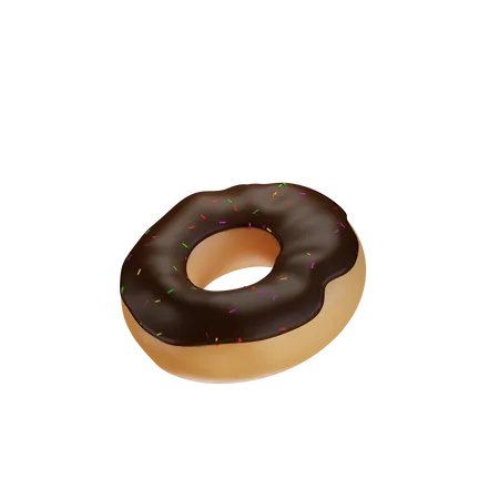 Donut Chocolate 3D Illustration