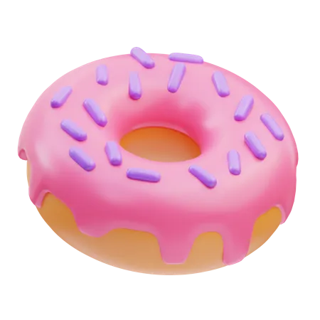 Donut com granulado  3D Icon