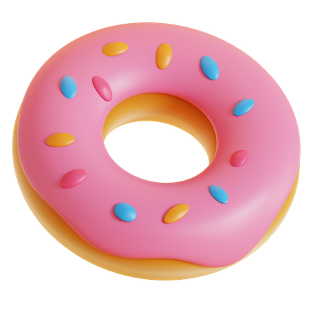 Donut con chispitas  3D Icon