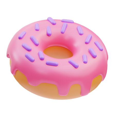 Donut con chispitas  3D Icon