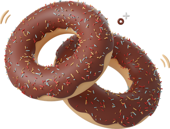 Donut de chocolate  3D Icon