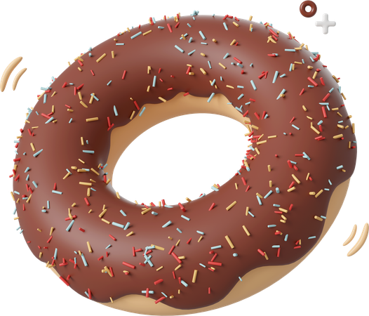 Donut de chocolate  3D Icon