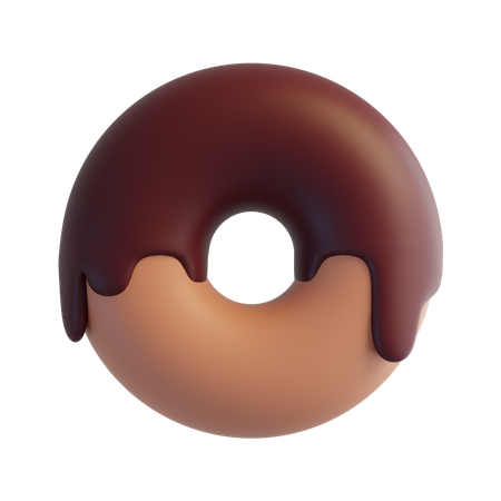 Donut de chocolate  3D Icon