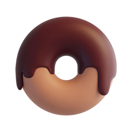 Donut de chocolate  3D Icon