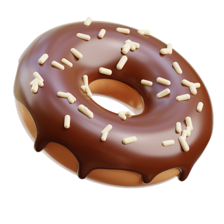 Donut de chocolate  3D Icon