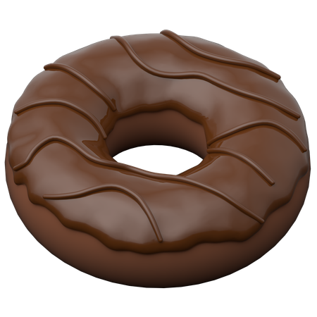 Donut de chocolate  3D Icon