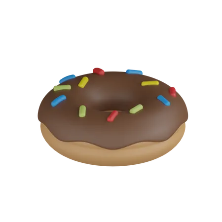 Rosquinha de chocolate  3D Icon