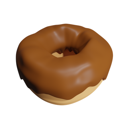Rosquinha de chocolate  3D Icon
