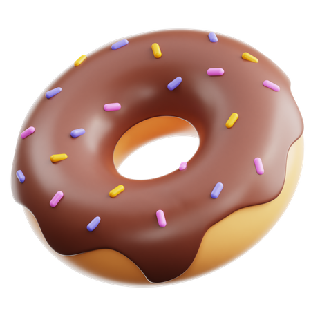 Donut de chocolate  3D Icon