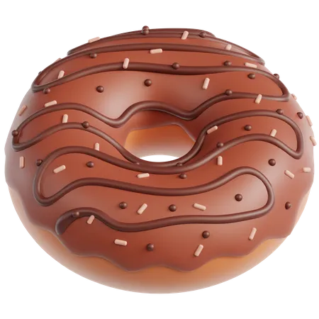 Donut de chocolate  3D Icon