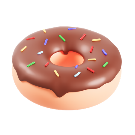 Donut de chocolate  3D Icon