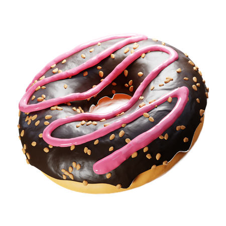 Donut de chocolate  3D Icon