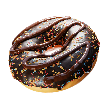 Donut de chocolate  3D Icon