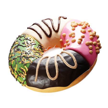 Donut de chocolate  3D Icon