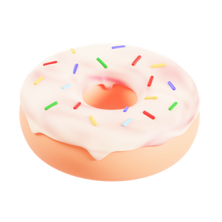 Donut de framboesa  3D Icon